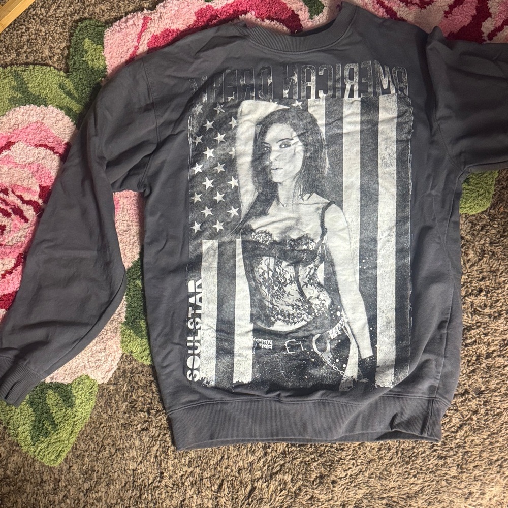 Gray Graphic Soul Star “American Dream” Sweatshirt